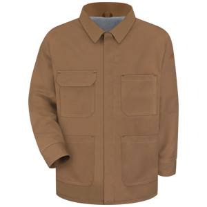 Bulwark Brown Duck Linemans Coat CAT 4 (JLC6BD)