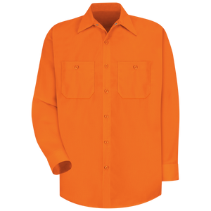 Red Kap Long Sleeve Enhanced Visibility Work Shirt - (SS14-EHV)
