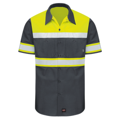 Red Kap Hi Visibility Ripstop Work Shirts Type O Class 1 (SY80)