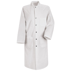 Red Kap Snap Front Butcher Coat - 48" long - KS58