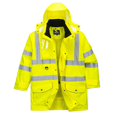 Portwest Hi-Vis 7-in-1 Traffic Jacket (US427YER)