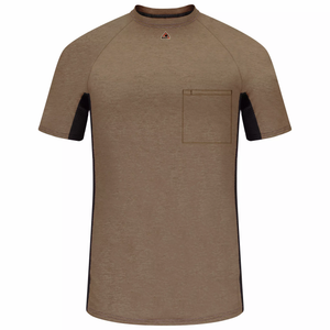 Bulwark Short Sleeve Fr Two-Tone Base Layer With Concealed Chest Pocket - (MPS4KH)